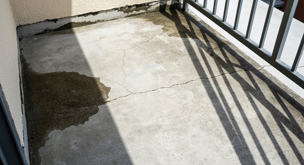Balkon auf Feuchtigkeitsschäden untersuchen